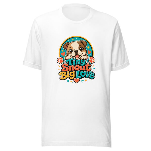 Tiny Snout Big Love Graphic Tee mockup 3 Tiny Snout Big Love Graphic Tee mockup 3