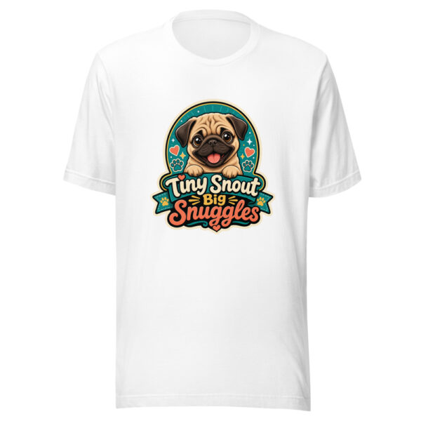 Tiny Snout Big Snuggles Graphic Tee mockup 3 Tiny Snout Big Snuggles Graphic Tee mockup 3