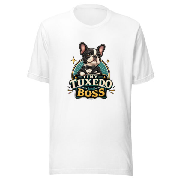 TINY TUXEDO BOSS Heartbeat-20260614-snubby-puppy-codex Graphic Tee mockup 3 TINY TUXEDO BOSS Heartbeat-20260614-snubby-puppy-codex Graphic Tee mockup 3