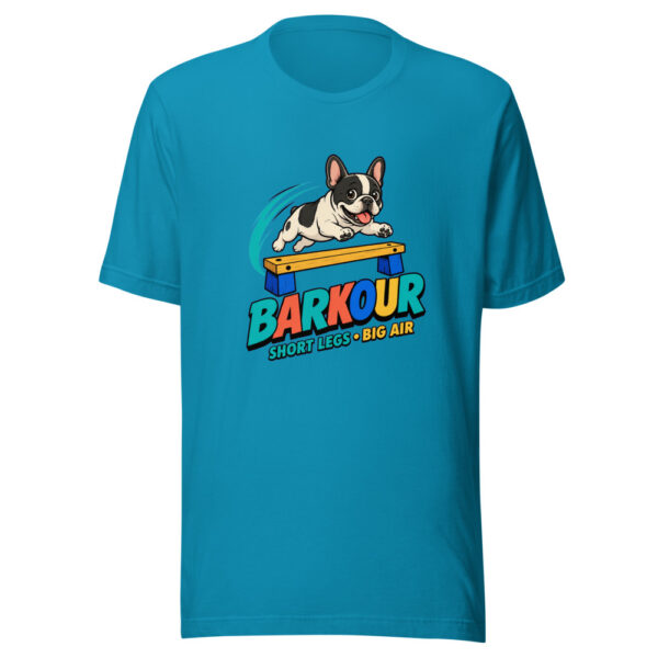 Barkour — Short Legs, Big Air Barkour-big-air Graphic Tee mockup 2