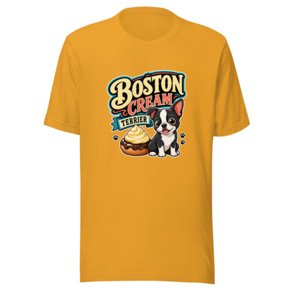 Boston Cream Terrier Graphic Tee mockup 1 Boston Cream Terrier Graphic Tee front view