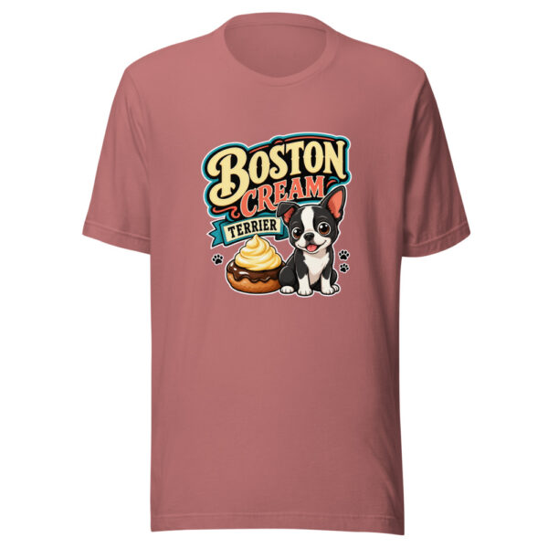 Boston Cream Terrier Graphic Tee mockup 5 Boston Cream Terrier Graphic Tee mockup 5