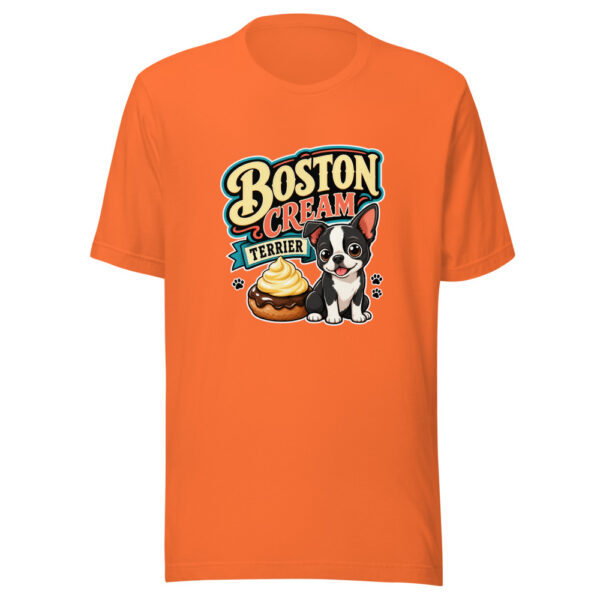 Boston Cream Terrier Graphic Tee mockup 6 Boston Cream Terrier Graphic Tee mockup 6