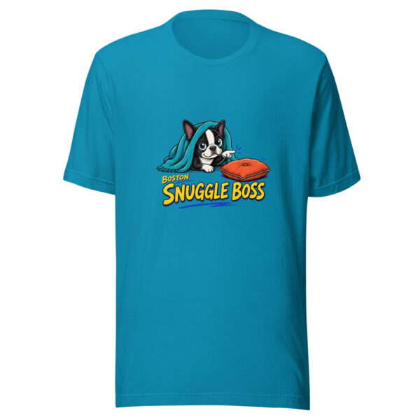 Boston Snuggle Boss Boston-snuggle-boss-comic Graphic Tee mockup 2