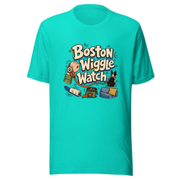 Boston Wiggle Watch Graphic Tee mockup 3