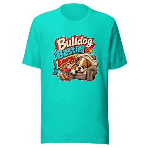 Bulldog Bestie Energy Graphic Tee front view