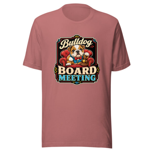 Bulldog Board Meeting Graphic Tee mockup 5