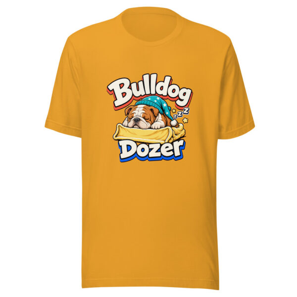 Bulldog Dozer Graphic Tee mockup 2