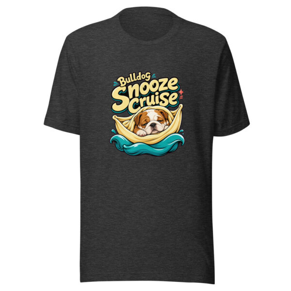 Bulldog Snooze Cruise Graphic Tee mockup 12