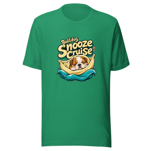 Bulldog Snooze Cruise Graphic Tee mockup 15