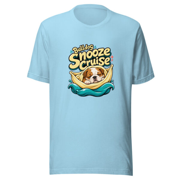 Bulldog Snooze Cruise Graphic Tee mockup 17