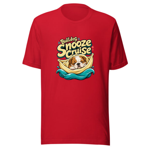 Bulldog Snooze Cruise Graphic Tee mockup 19