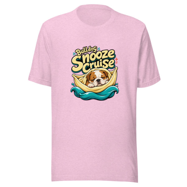 Bulldog Snooze Cruise Graphic Tee mockup 23