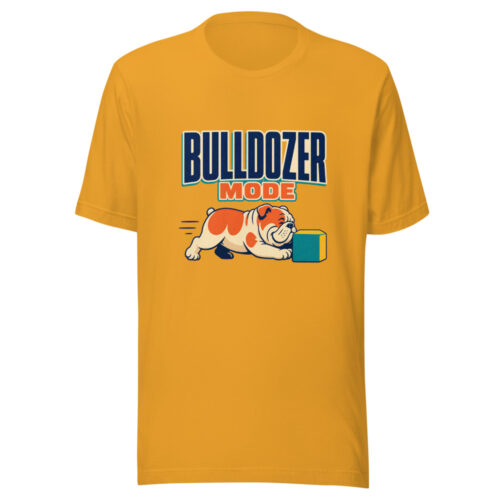 Bulldozer Mode Graphic Tee mockup 1 Bulldozer Mode Graphic Tee front view