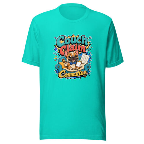 Couch Claim Committee Graphic Tee mockup 1 Couch Claim Committee Graphic Tee front view