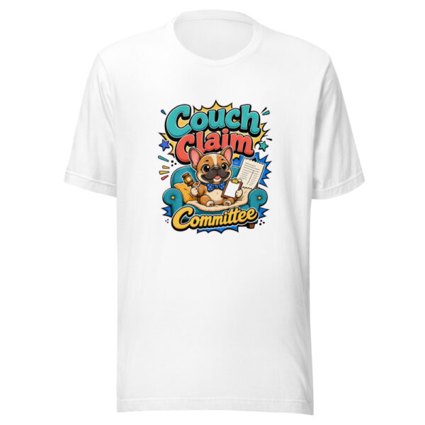 Couch Claim Committee Graphic Tee mockup 8