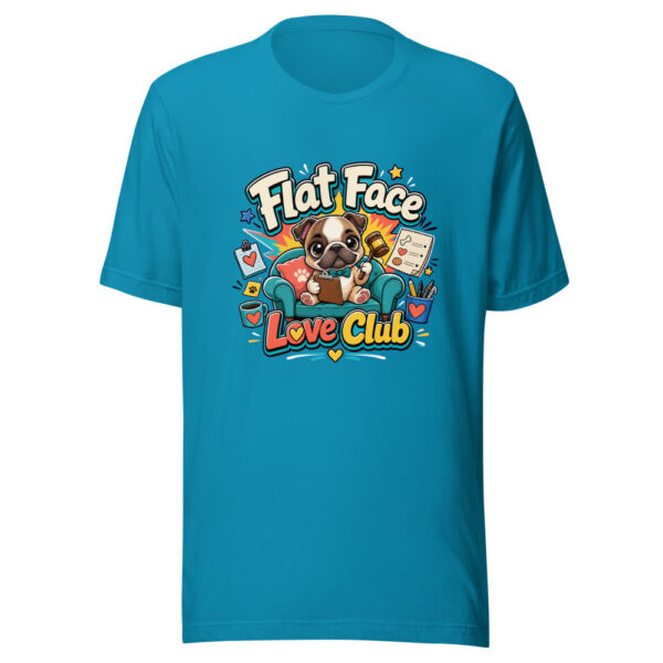 Flat Face Love Club Graphic Tee mockup 2