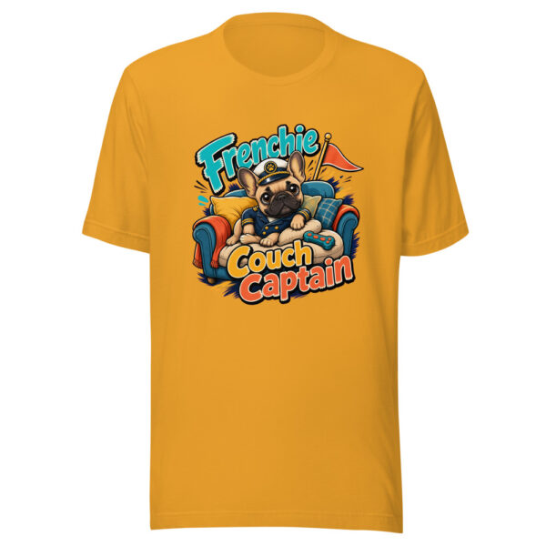 Frenchie Couch Captain Graphic Tee mockup 3 Frenchie Couch Captain Graphic Tee mockup 3