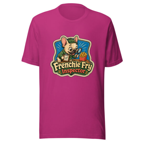 Frenchie Fry Inspector Graphic Tee mockup 3 Frenchie Fry Inspector Graphic Tee mockup 3