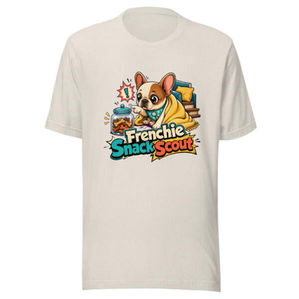 Frenchie Snack Scout Graphic Tee mockup 14 Frenchie Snack Scout Graphic Tee mockup 14