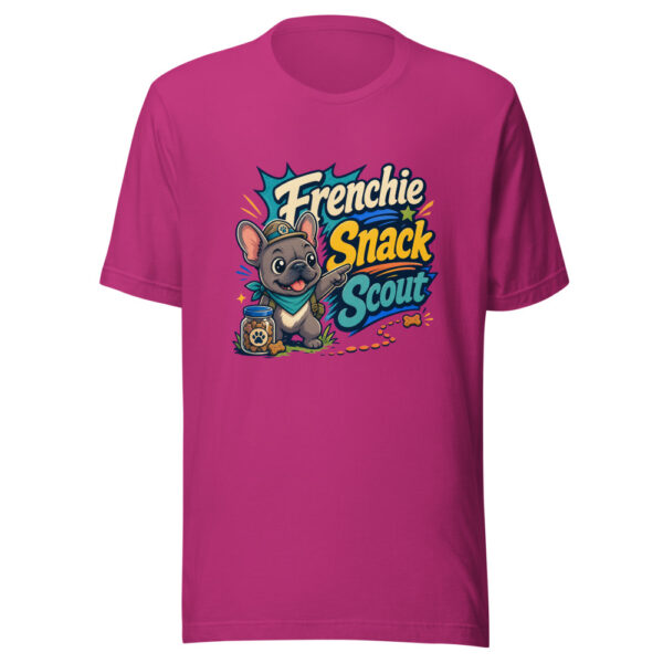 Frenchie Snack Scout Heartbeat-20260701T024745Z Graphic Tee mockup 1 Frenchie Snack Scout Heartbeat-20260701T024745Z Graphic Tee front view