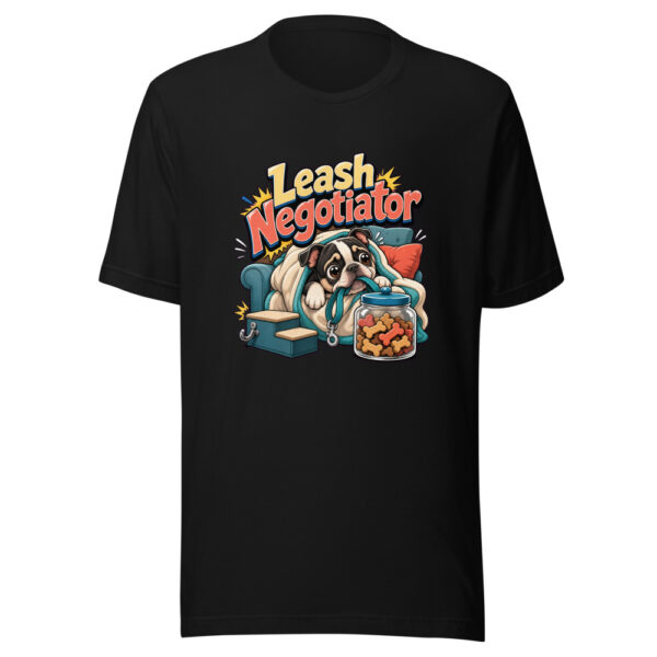 Leash Negotiator Graphic Tee mockup 7