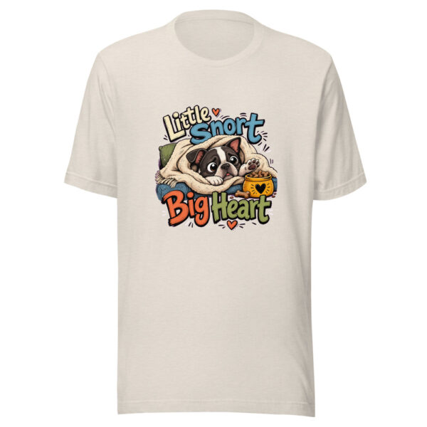 Little Snort Big Heart Graphic Tee mockup 14