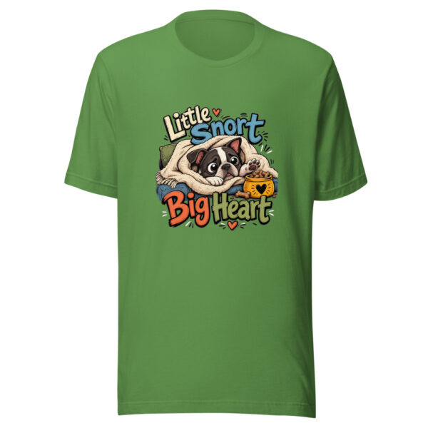 Little Snort Big Heart Graphic Tee mockup 16