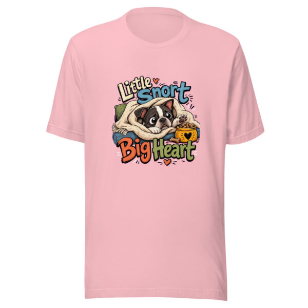 Little Snort Big Heart Graphic Tee mockup 18