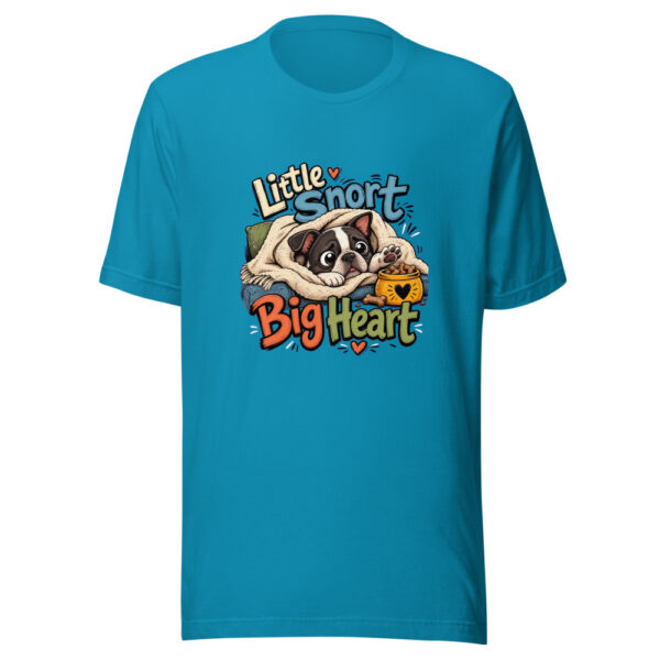 Little Snort Big Heart Graphic Tee mockup 2