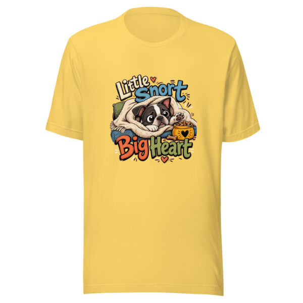 Little Snort Big Heart Graphic Tee mockup 20