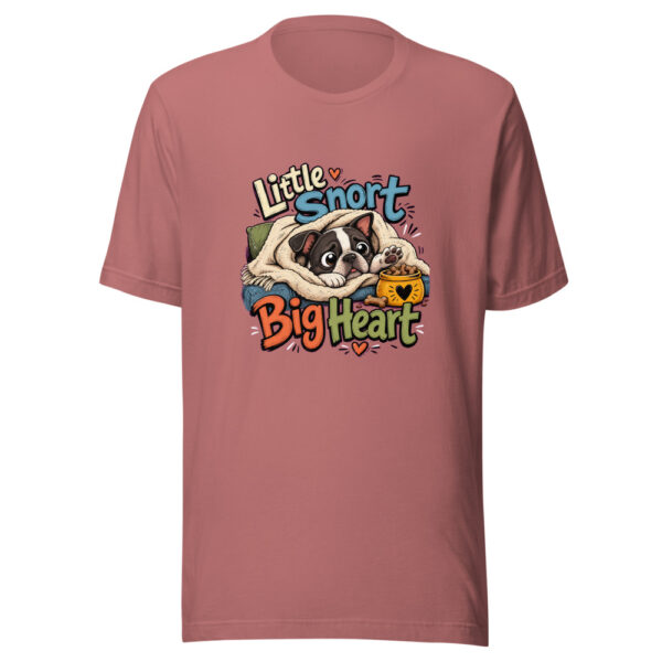Little Snort Big Heart Graphic Tee mockup 21
