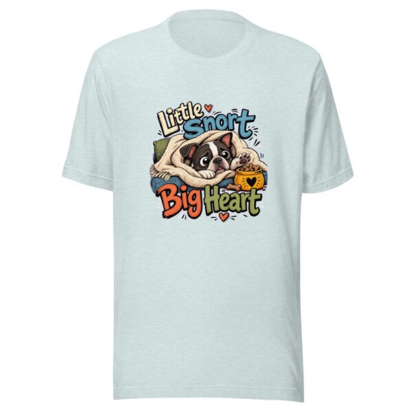Little Snort Big Heart Graphic Tee mockup 22