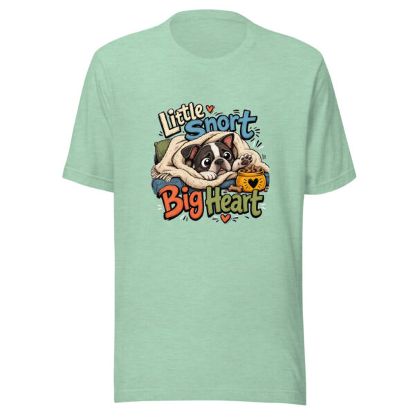 Little Snort Big Heart Graphic Tee mockup 24