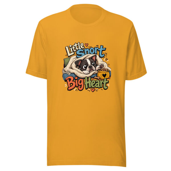 Little Snort Big Heart Graphic Tee mockup 4