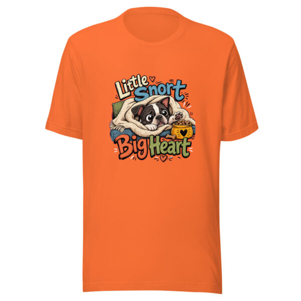 Little Snort Big Heart Graphic Tee mockup 6
