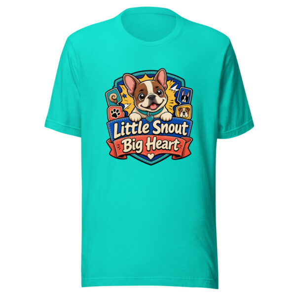 Little Snout Big Heart Graphic Tee mockup 1 Little Snout Big Heart Graphic Tee front view