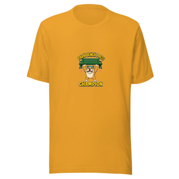 Park Bench Press Champion Park-bench-press Graphic Tee mockup 3 Park Bench Press Champion Park-bench-press Graphic Tee mockup 3