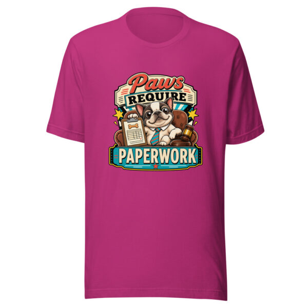 Paws Require Paperwork Graphic Tee mockup 3 Paws Require Paperwork Graphic Tee mockup 3