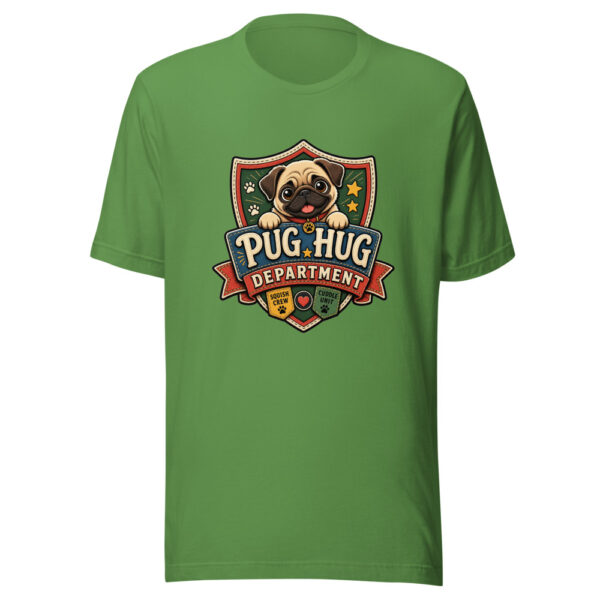 Pug Hug Department Graphic Tee mockup 16