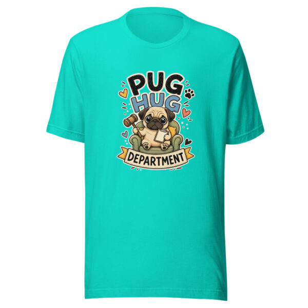 Pug Hug Department Heartbeat-20260629T082649Z Graphic Tee mockup 3