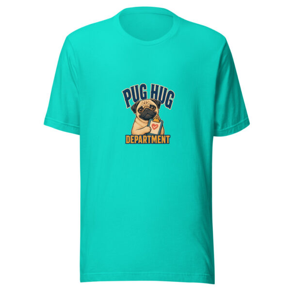 Pug Hug Department Pug-hug-department-vintage-patch Graphic Tee mockup 3 Pug Hug Department Pug-hug-department-vintage-patch Graphic Tee mockup 3