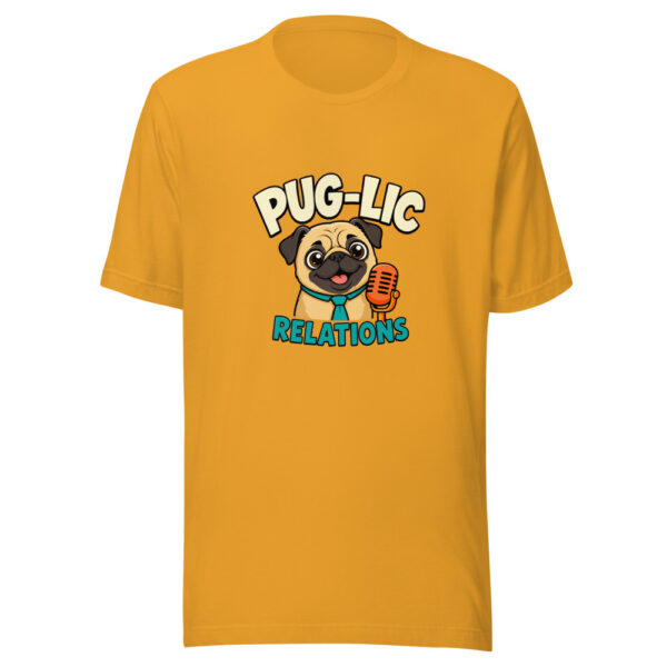 Pug-lic Relations Pug-lic-relations Graphic Tee mockup 3 Pug-lic Relations Pug-lic-relations Graphic Tee mockup 3