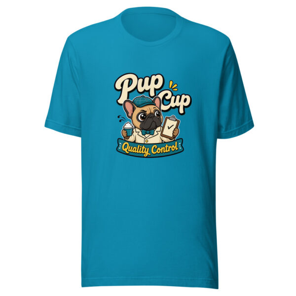 Pup Cup Quality Control Graphic Tee front view