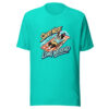 Short Nose Long Weekend Graphic Tee mockup 3