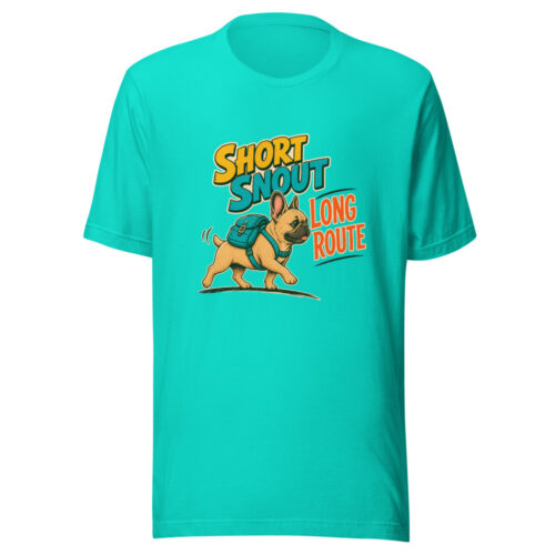 Short Snout Long Route Graphic Tee mockup 1 Short Snout Long Route Graphic Tee front view