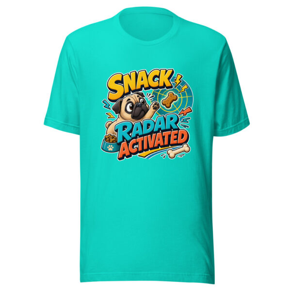Snack Radar Activated Graphic Tee mockup 3