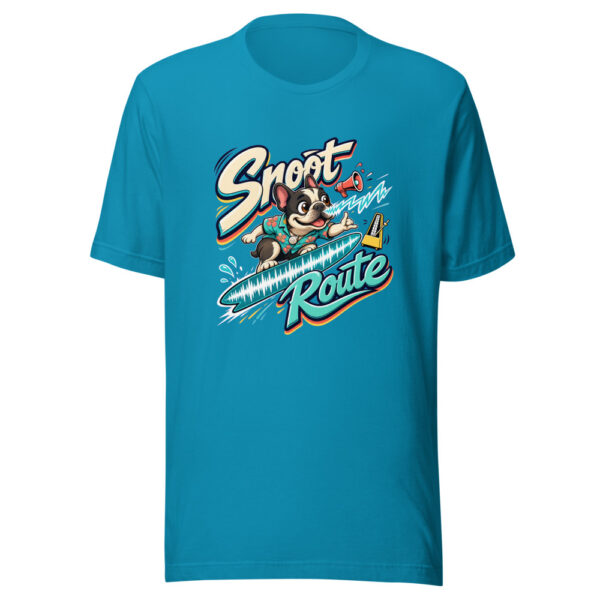 Snoot Route Graphic Tee mockup 2