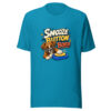 Snooze Button Boxer Graphic Tee mockup 2