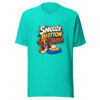 Snooze Button Boxer Graphic Tee mockup 3